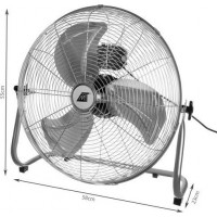 Podlahový ventilátor 55 cm - strieborný