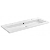 Keramické umývadlo SPIRIT WHITE 2 120 cm - biele