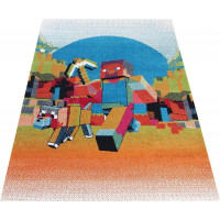 Detský koberček Panáčik Steve - oranžový