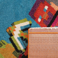 Detský koberček Panáčik Steve - oranžový