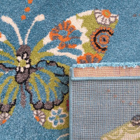 Detský koberec Motýliky - modrý