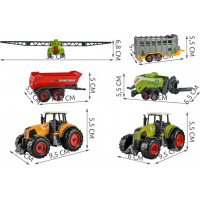 Farmárska súprava - poľnohospodárske stroje - 6 ks
