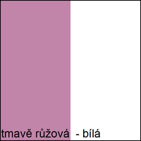 Farebné prevedenie - tmavo ružová / biela