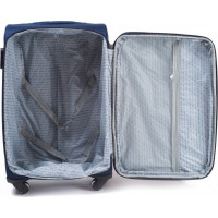 Moderné cestovné tašky SMILE - set S+M+L - tmavo modré