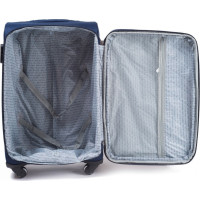 Moderné cestovné tašky SMILE - set S+M+L - tmavo šedé