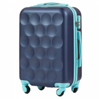 Detské cestovné kufre BUBBLE - set 2x XS + 2x S - tmavo modré