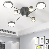 Stropné LED svietidlo GRID extend 81W - čierne / hnedé + ovládač