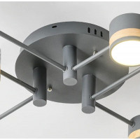 Stropné LED svietidlo GRID extend 81W - čierne / hnedé + ovládač