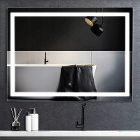 Obdĺžnikové zrkadlo REA ANGULAR 80x60 cm - s LED podsvietením