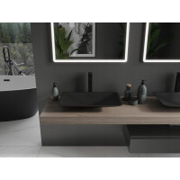 Umývadlo z liateho mramoru MEXEN ESPER 60 cm - čierne, 23036071