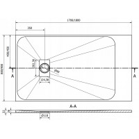 Sprchová SMC vanička MEXEN HUGO 90x180 cm - čierna, 42709018