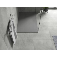 Sprchová SMC vanička MEXEN HUGO 90x110 cm - sivá, 42619011