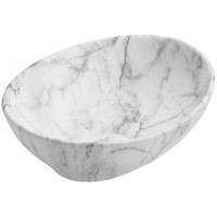 Keramické umývadlo MEXEN ELZA - biele / šedé - imitácia mramoru, 21014094