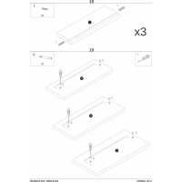 Písací stôl GATE so šuplíkmi - antracitový/dub wotan