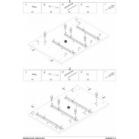 Písací stôl GATE so šuplíkmi - antracitový/dub wotan