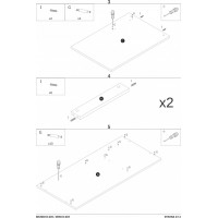 Písací stôl GATE so šuplíkmi - antracitový/dub wotan