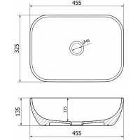 Keramické umývadlo MEXEN RITA - platinovo šedé matné, 21084563