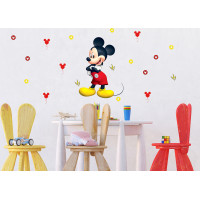 Detská samolepka na stenu - DISNEY - Mickey Mouse - 42,5 x65 cm