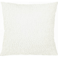 Vankúš JESS 45x45 cm - ZEN - bouclé/zamat - krémový