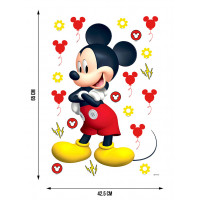 Detská samolepka na stenu - DISNEY - Mickey Mouse - 42,5 x65 cm
