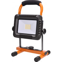 LED reflektor 20W, prenosný, nabíjací, 1600lm, oranžovo-čierny
