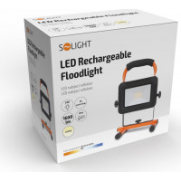 LED reflektor 20W, prenosný, nabíjací, 1600lm, oranžovo-čierny