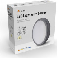 LED vonkajšie osvetlenie so senzorom Siena, šedé, 20W, 1500lm