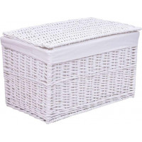 Prútený kôš - biely 65 L