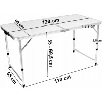 Skladací stôl Trip 120 x 60 cm
