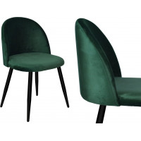 Zelená čalúnená stolička K-SOUL VELVET