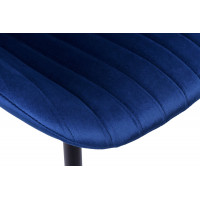 Modrá dizajnová stolička Velvet DALLAS