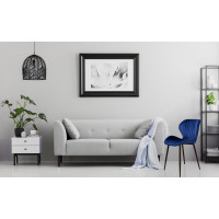 Modrá dizajnová stolička Velvet DALLAS