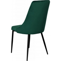 Zelená čalúnená stolička LINCOLN