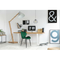 Zelená designová stolička Velvet DALLAS
