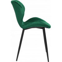 Zelená designová stolička Velvet DALLAS