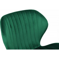 Zelená designová stolička Velvet DALLAS