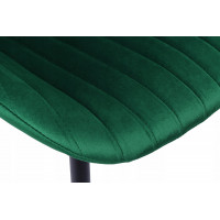 Zelená designová stolička Velvet DALLAS