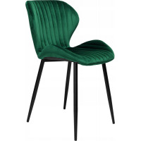 Zelená designová stolička Velvet DALLAS