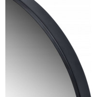 Čierne nástenné zrkadlo Sander 50 cm