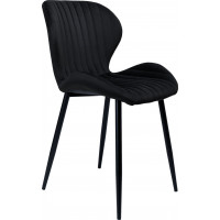 Čierna designová stolička Velvet DALLAS
