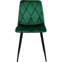 Zelená čalúnená stolička MADISON