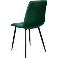 Zelená čalúnená stolička MADISON
