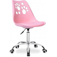 Ružová otočná stolička Grover