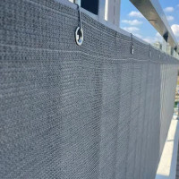 Šedá balkónová zástena 1 x 5 m