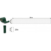 Zelená páska na plot 19 cm x 35 m