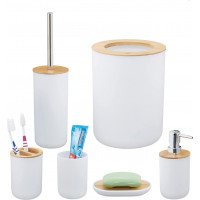 Súprava kúpeľňových doplnkov v bielej farbe TIMOR