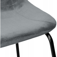 Šedá loftová barová stolička SLIGO - 2 kusy