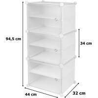 Biely modulárny botník POLA