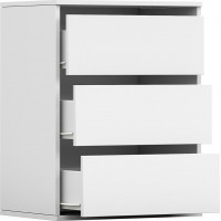 Šuplíkový kontajner do skrine 55x40,5x71,5 cm - biely