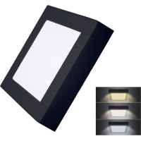 LED mini panel CCT, prisadený, 12W, 900lm